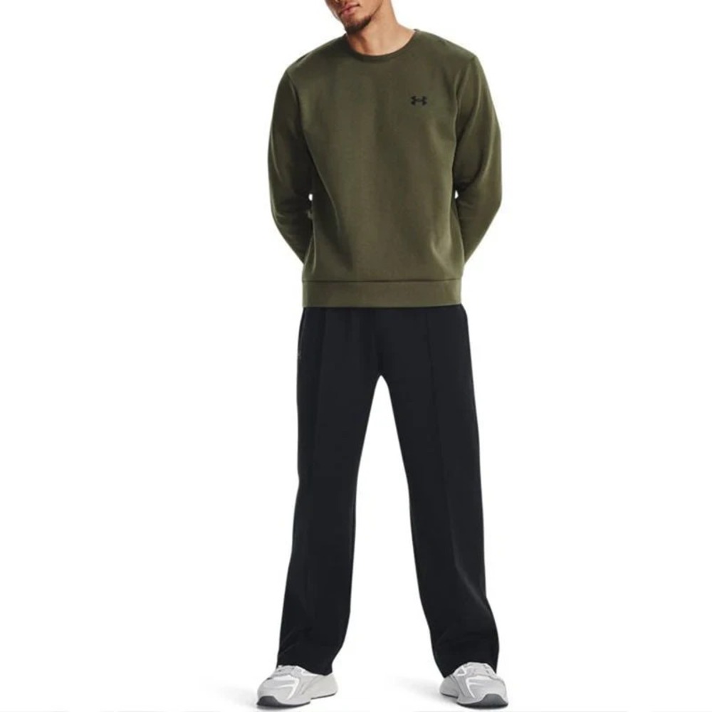 Under Armour Pants Mens Size Large Black UA Unstoppable Fleece Loose Fit Pintuck